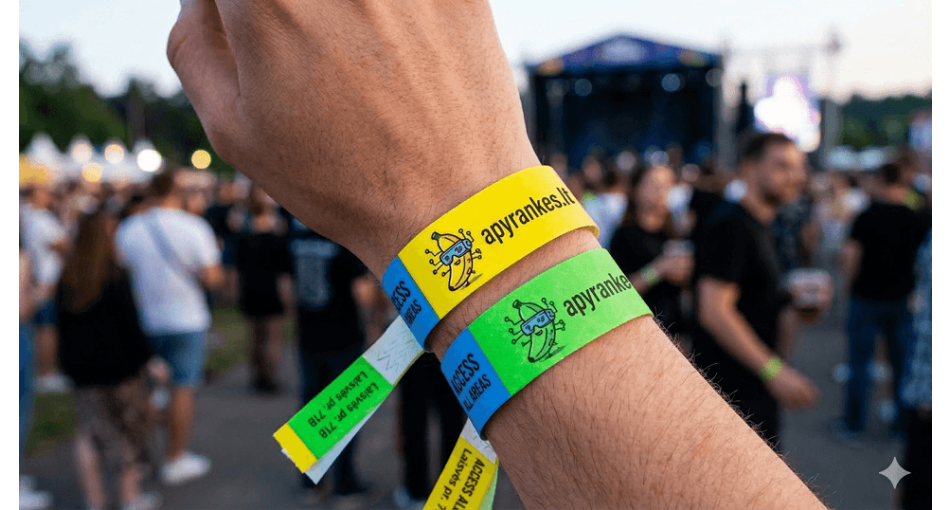 Renginių juostelės ir apyrankės: praktiniai patarimai organizatoriams